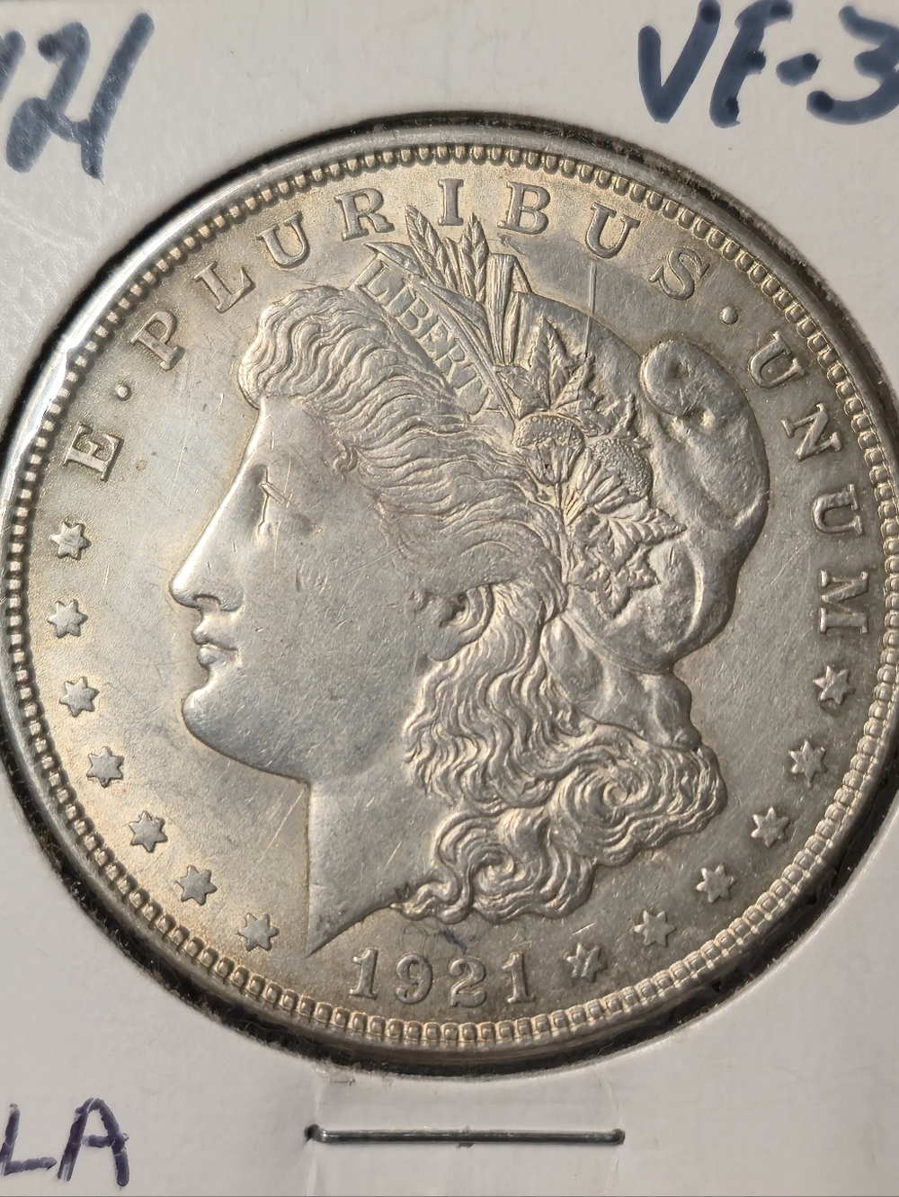 1921 Morgan Silver Dollar – 90% Silver​ Circulated but nice